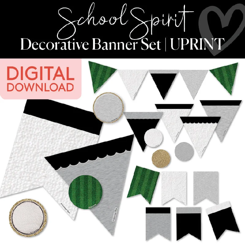 Classroom Banners | School Spirit | Printable Classroom Decor | Schoolgirl Style