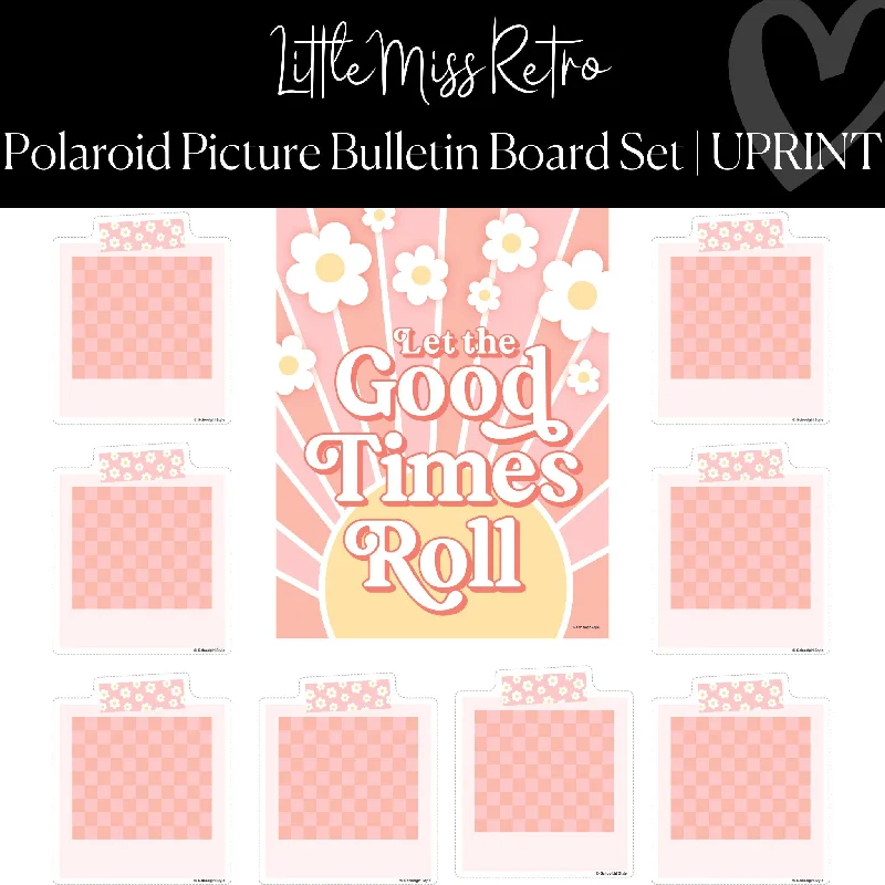 Polaroid Picture Bulletin Board Set | Retro Classroom  | Little Miss Retro | UPRINT | Schoolgirl Style