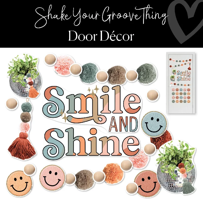 Smile and Shine | Classroom Door Decor | Shake Your Groove Thing | Schoolgirl Style