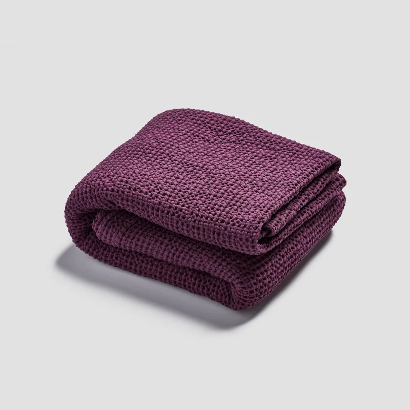 Berry Waffle Cotton Throw