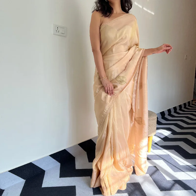 Sunset Glow Tissue Saree