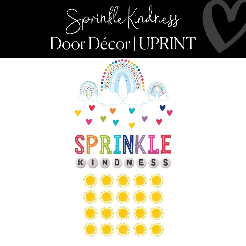 Classroom Door Decor | Rainbow Classroom Decor | "Sprinkle Kindness" | UPRINT | Schoolgirl Style