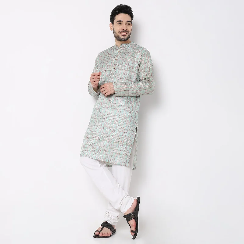 Regular Fit Printed Kurta