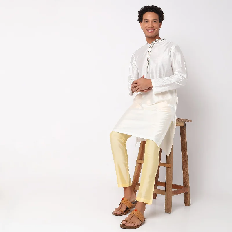 Regular Fit Solid Kurta