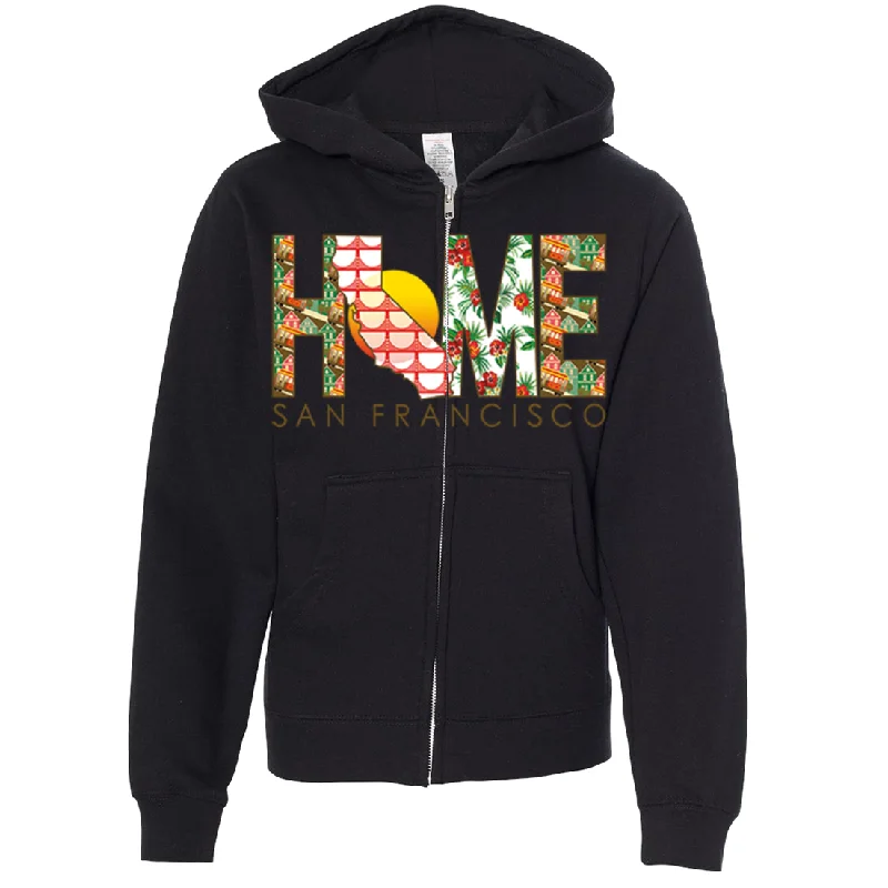 San Francisco Home Premium Youth Zip-Up Hoodie