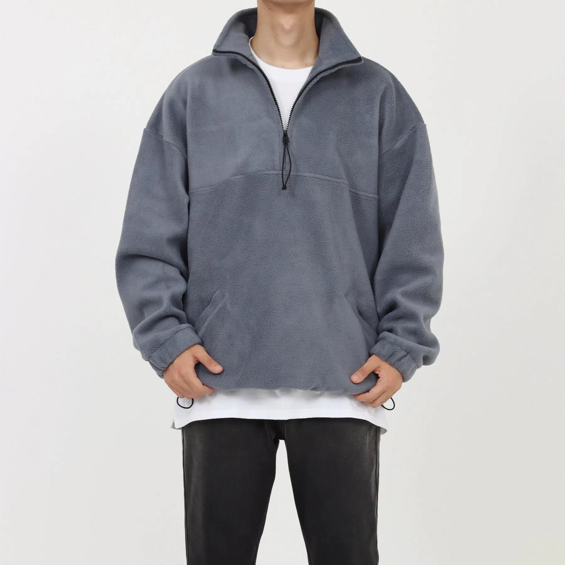 Cozy Quarter-Zip Fleece Hoodie