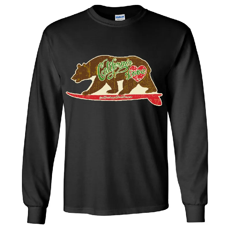 California Love Vintage Surfboard Long Sleeve Shirt