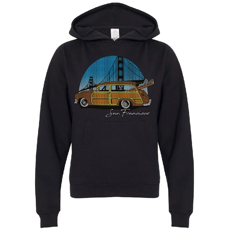 San Francisco Knit Style Woody Premium Youth Sweatshirt Hoodie