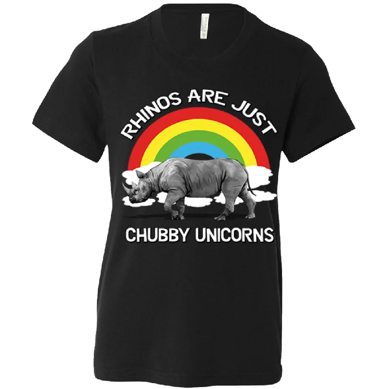 Chubby Unicorn Asst Colors Youth T-Shirt/tee