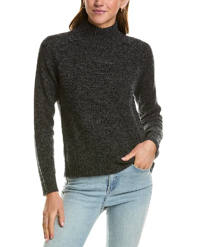 Hannah Rose Turtleneck Wool & Cashmere-Blend Sweater