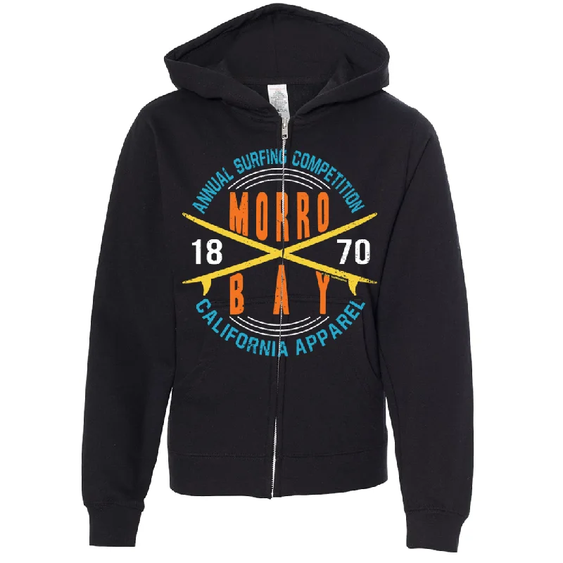 Annual Surfing Competition Premium Youth Zip-Up Hoodie