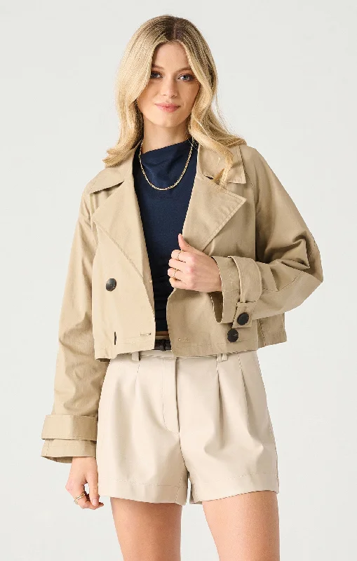 Blair Cropped Trench Coat