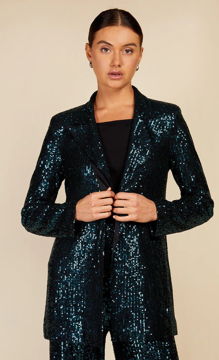 BONNIE SEQUIN BLAZER (GREEN)