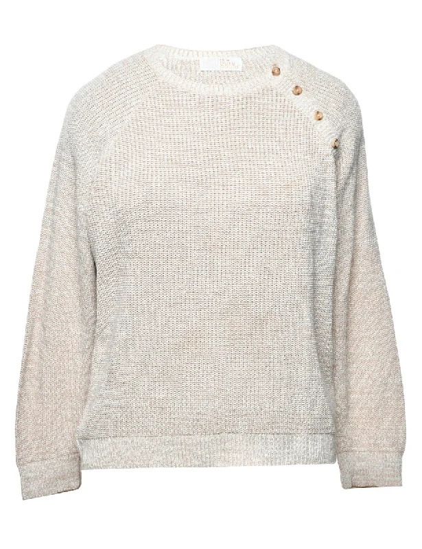 Fine Knit Jumper - L