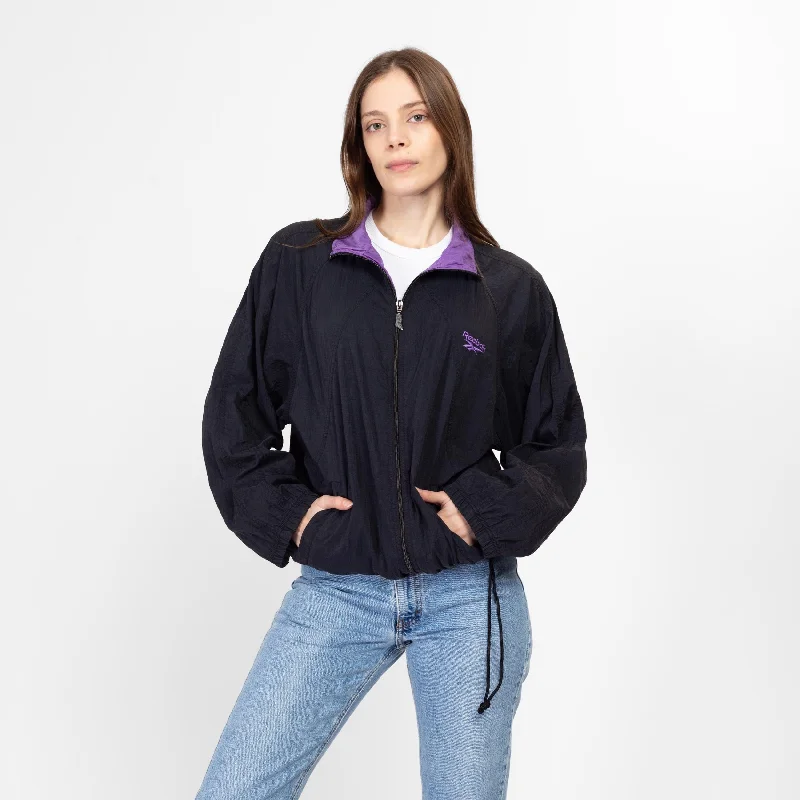 Medium 90s Reebok Black & Purple Windbreaker