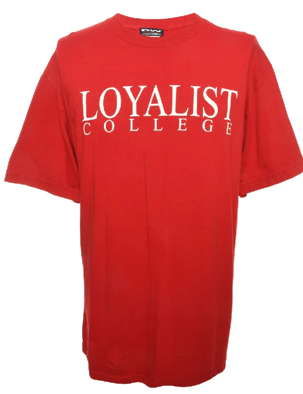 Red Printed T-shirt - L