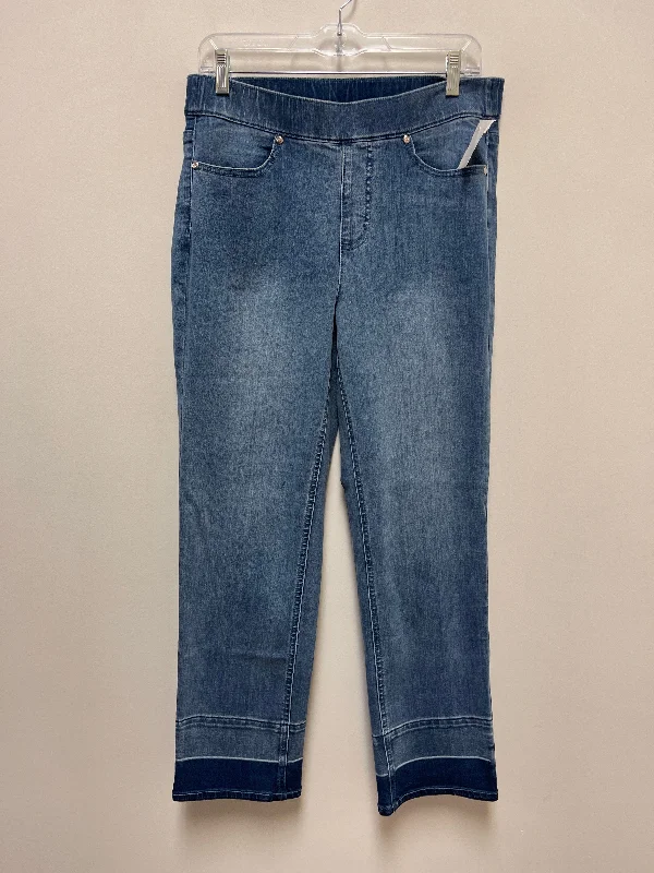 Blue Denim Jeans Cropped Isaac Mizrahi Live Qvc, Size 8