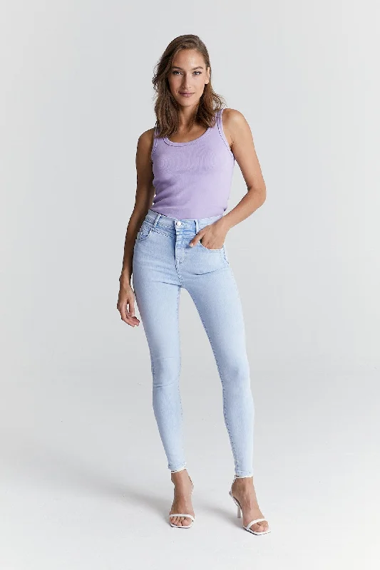 Lisa Ultra High Waist 5 Pocket Jeans Dream Blue