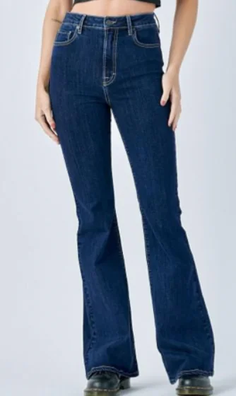 Dark Wash Flare Jeans by Hidden Jeans