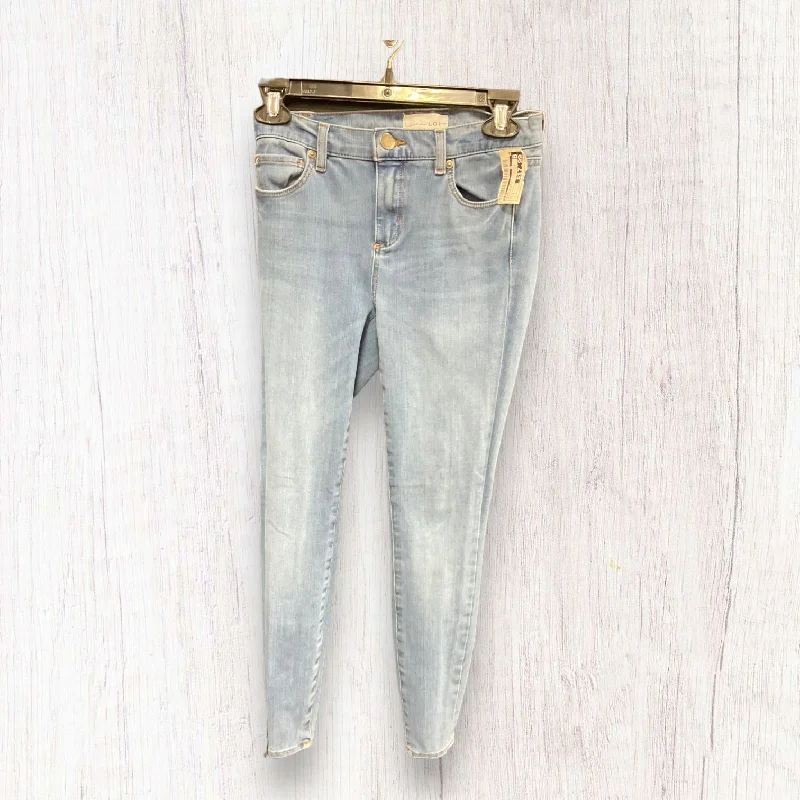 Denim Blue Jeans Skinny Loft, Size 2