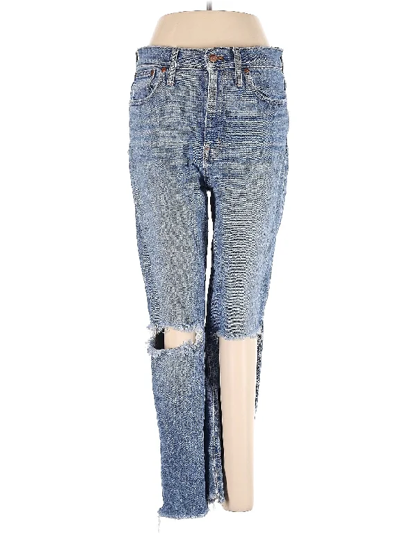 High-Rise Straight-leg Jeans in Light Wash