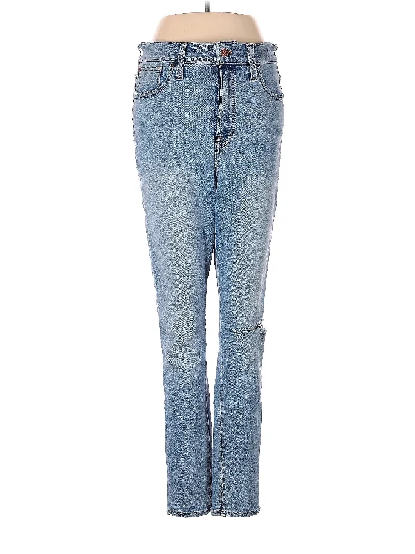 High-Rise Straight-leg Jeans in Light Wash