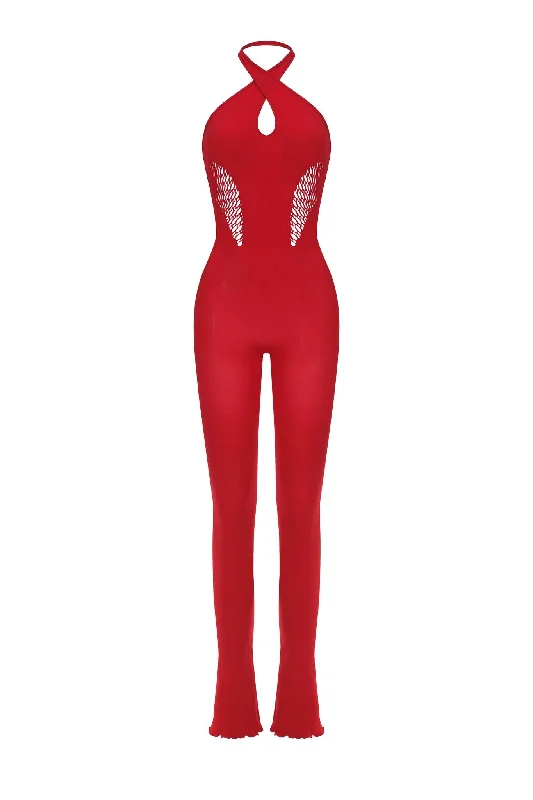 Cystar Jumpsuit - Red