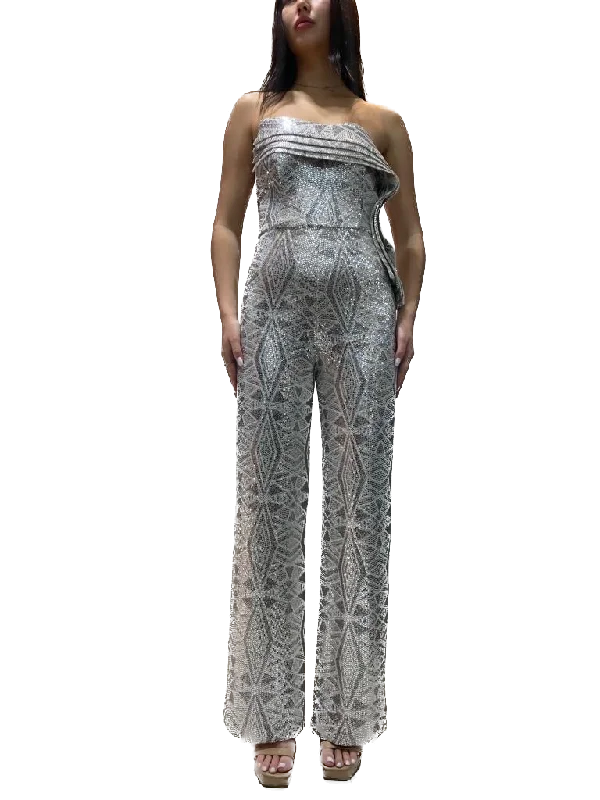 Jumpsuit with Detailed Neckline