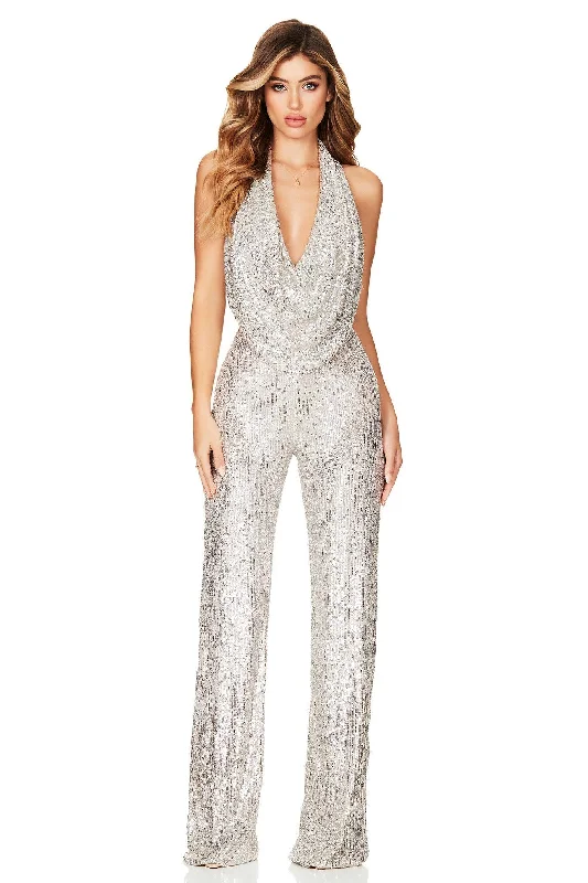 Nookie Fantasy Jumpsuit - Silver