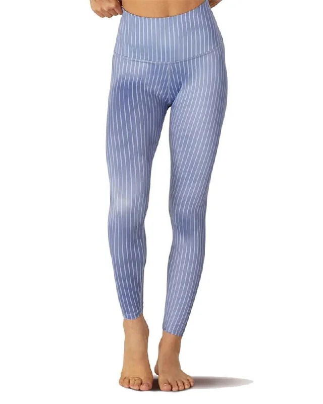 High Midi Pinstripe Yoga Legging