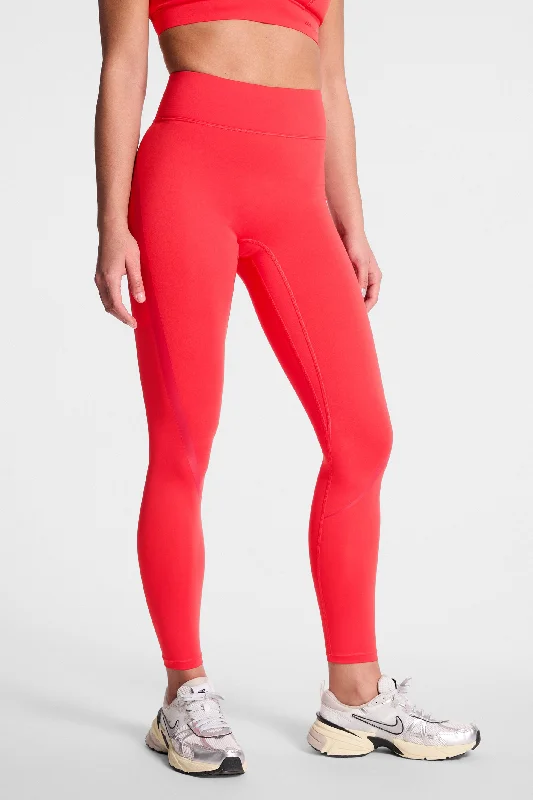 Center Stage Contrast Legging - Lollipop/tango Red