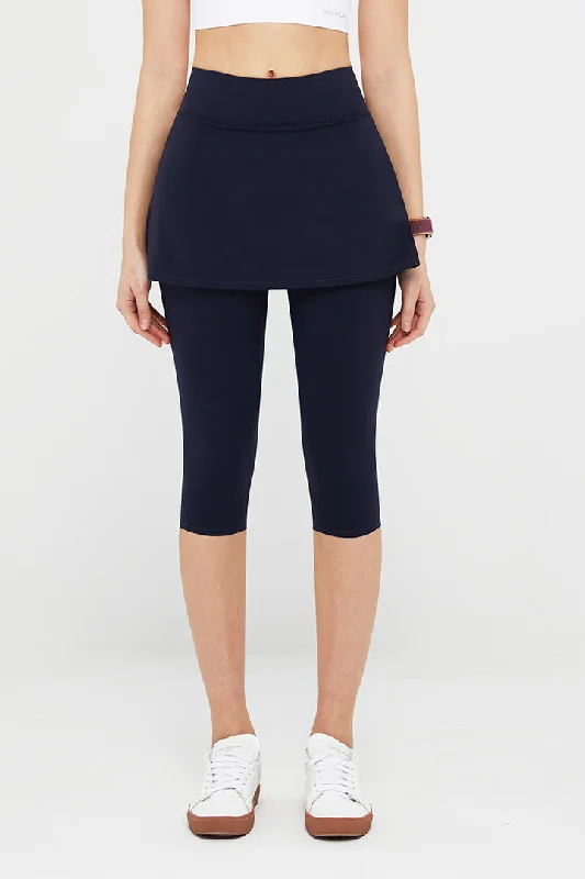 FlexEase™ High-Waist Skirted Capri Legging