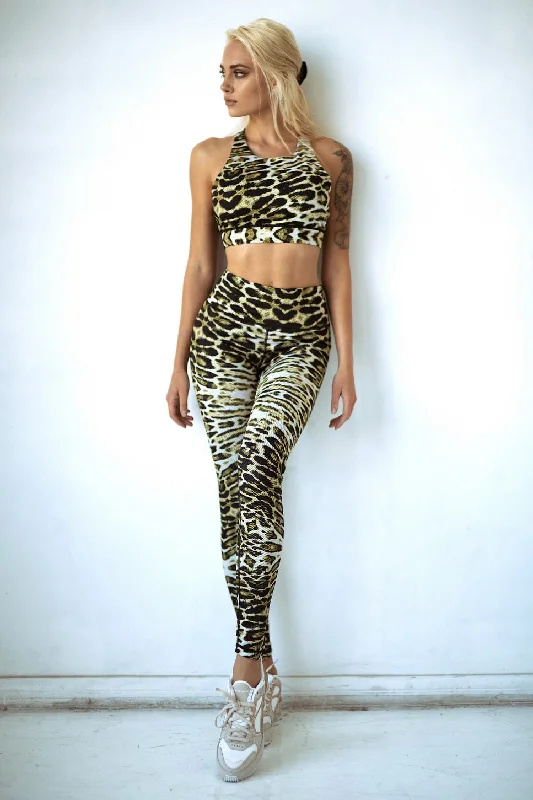 Lush Leopard Print Active 2 Piece Set