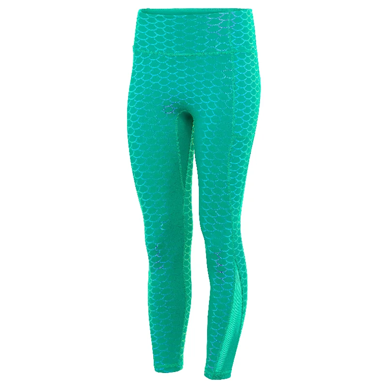 Mermaid Princess Leggings - Green