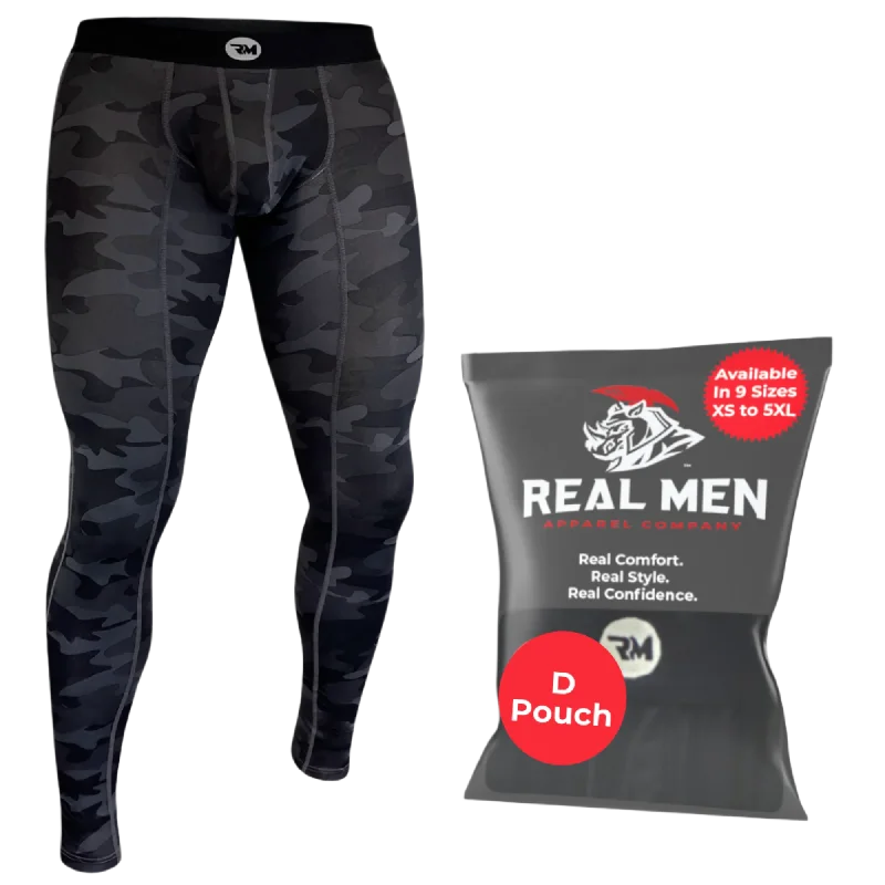 Nylon 28in Leggings Leggings No Fly 1pk Gray Camo