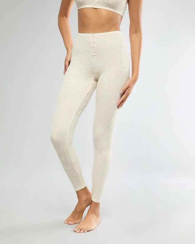 Rib Snap Front Legging