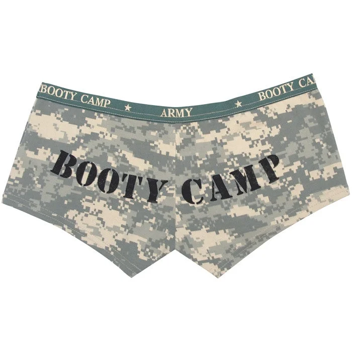 ACU Digital Camouflage - Womens BOOTY CAMP Booty Shorts - Cotton Spandex