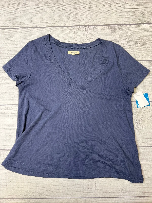 Blue Top Short Sleeve Basic Madewell, Size S