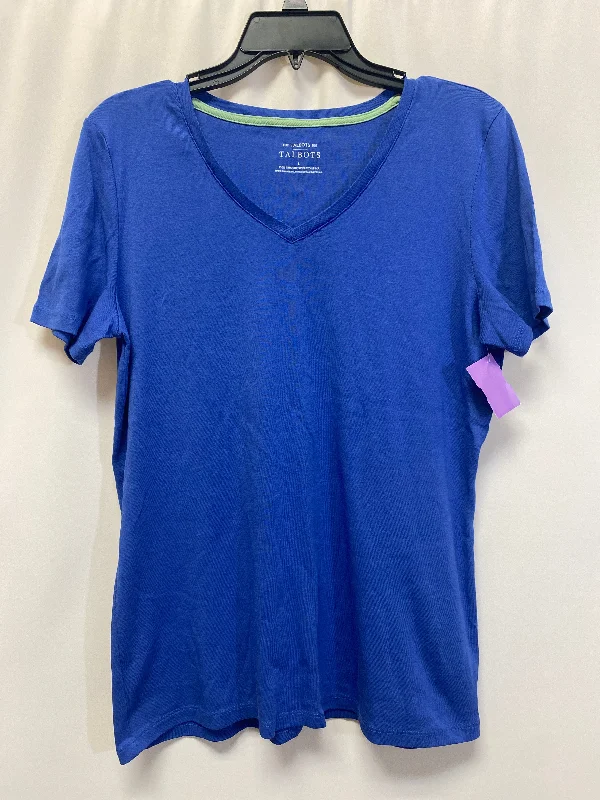 Blue Top Short Sleeve Talbots, Size L