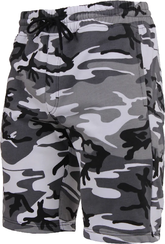 City Camo - Camo And Solid Color Sweatshorts