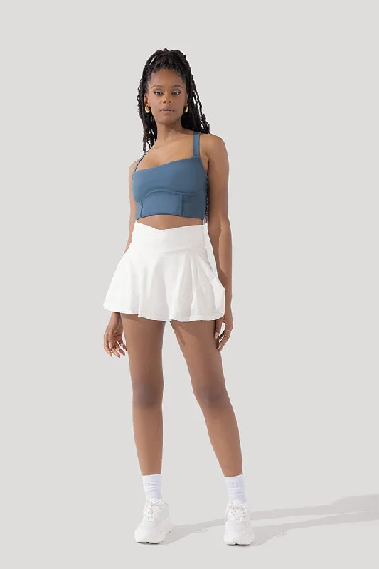 POPFLEX® Crisscross Hourglass® Twirl Skort - White