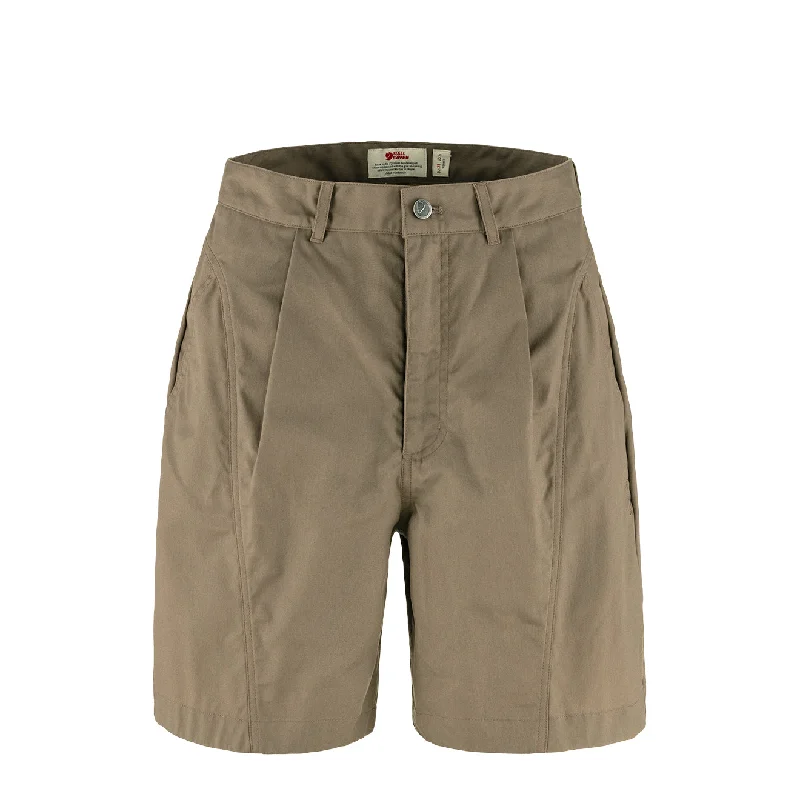 Fjallraven Womens Vardag Shorts Suede Brown