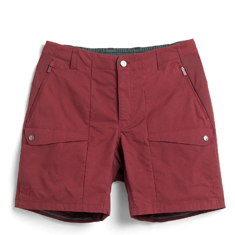 Fjallraven x Specialized Womens Riders Hybrid Shorts Bordeaux Red