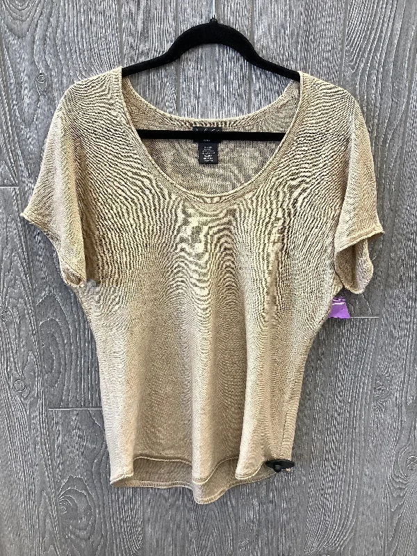 Gold Top Short Sleeve Lord And Taylor, Size M