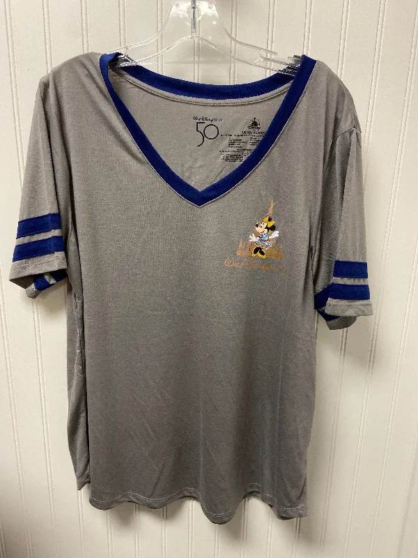 Grey Top Short Sleeve Walt Disney, Size Xl