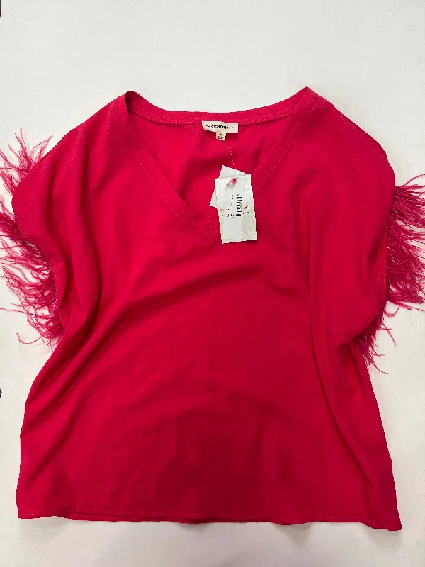 Pink Top Short Sleeve Ee Some NWT, Size M