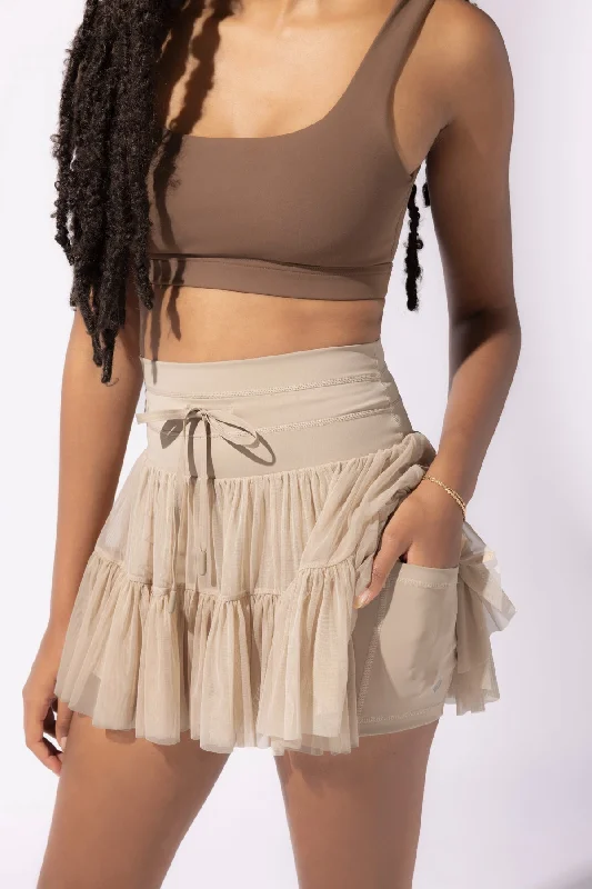 POPFLEX® Pirouette Skort - Café au Lait