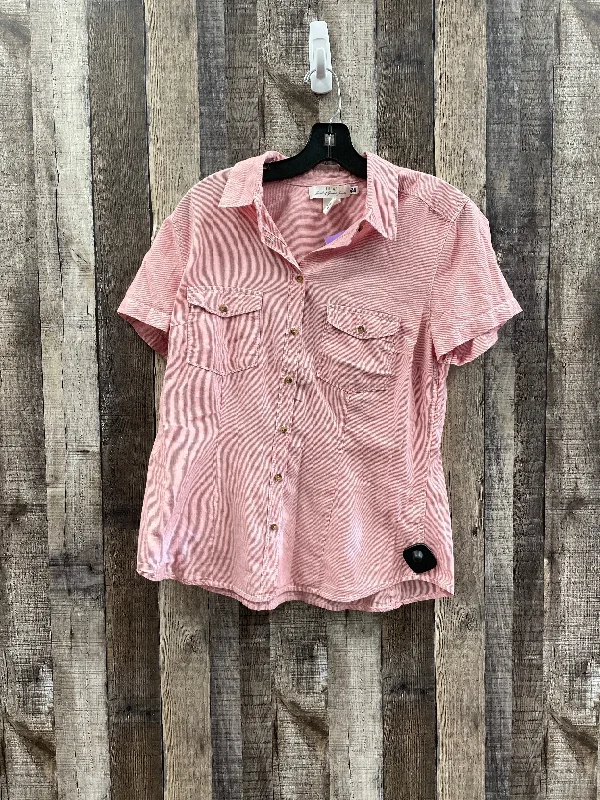 Red Top Short Sleeve Logg, Size L