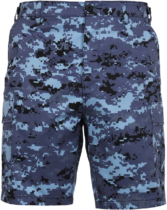 Sky Blue Digital Camo BDU Shorts