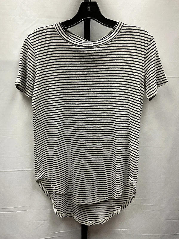 Striped Pattern Top Short Sleeve Cherish, Size S